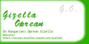 gizella oprean business card